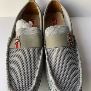 Solo Men Boat Shoes Gray Size 13 .New With Box.